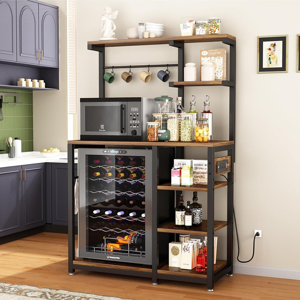 Large Bakers Rack with Power Outlet