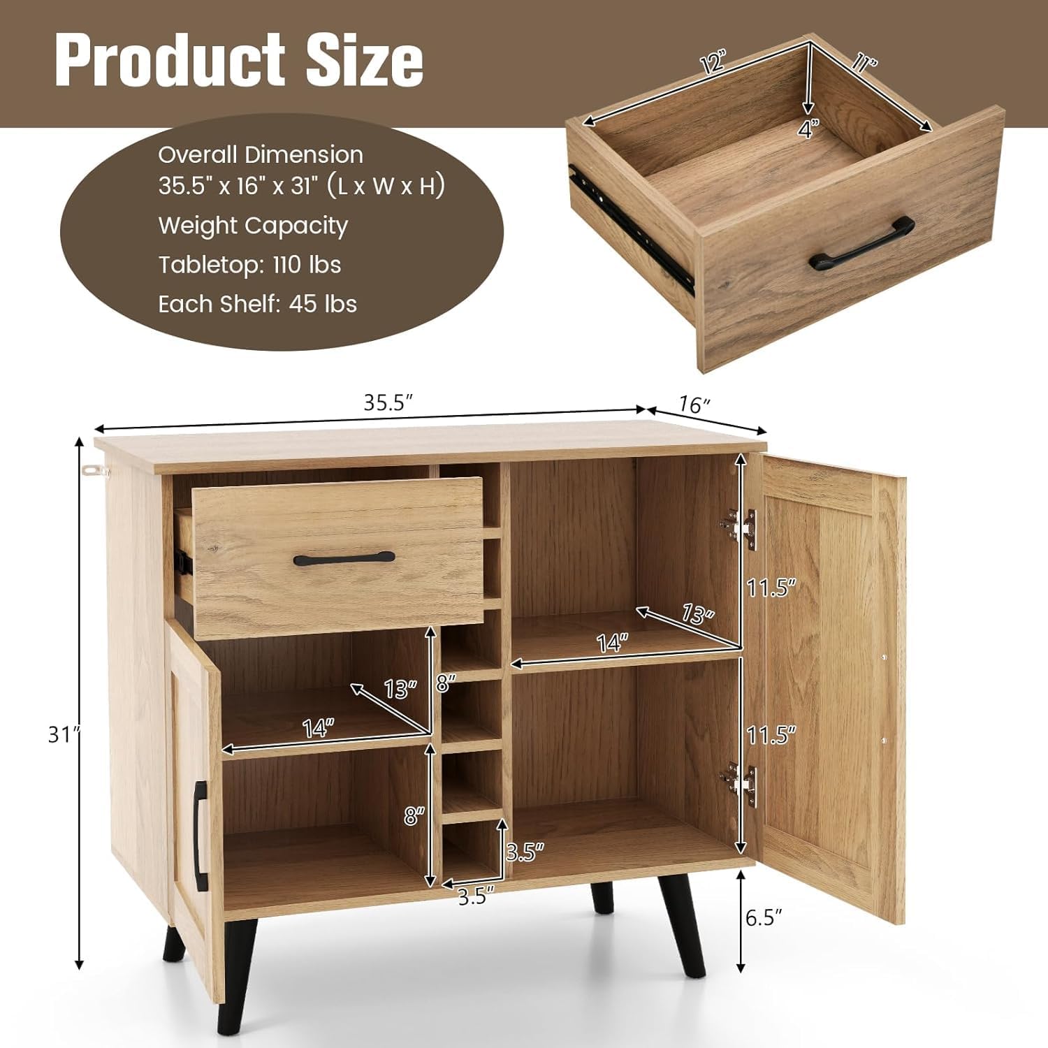 Buffet Cabinet with Storage