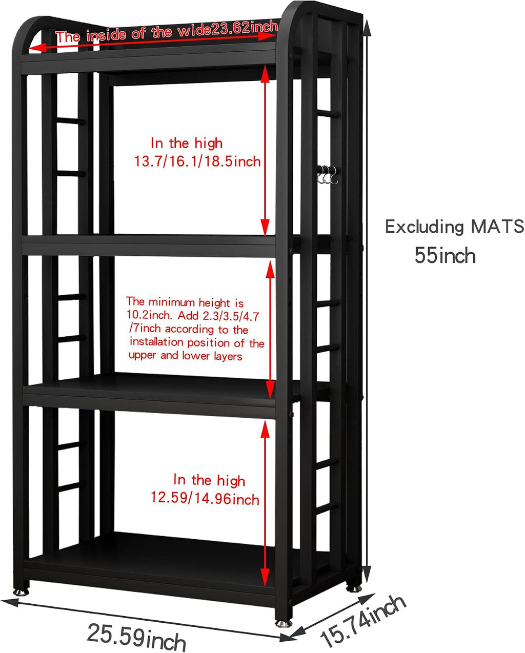 4-Tier Kitchen Baker's Rack