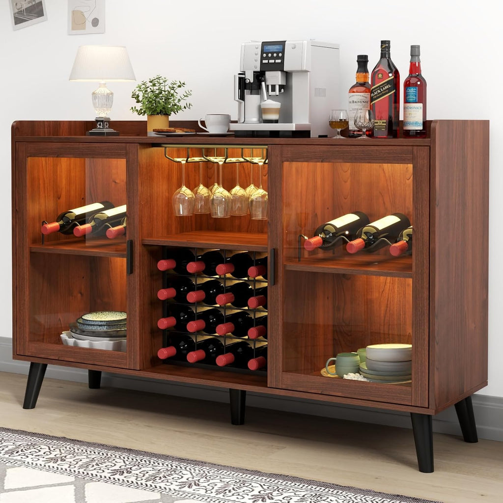 Wine Bar Cabinet with Led Light