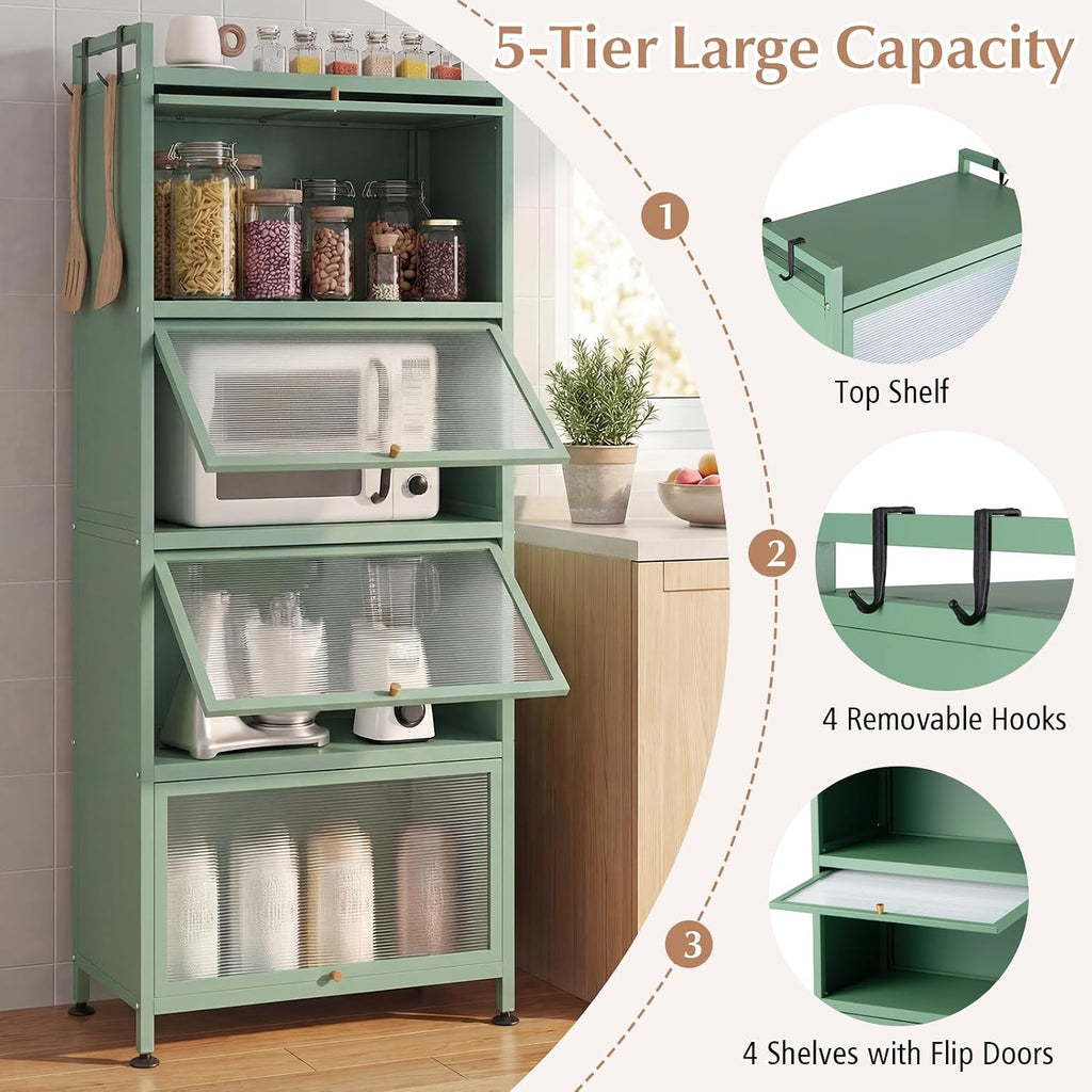 5-Tier Kitchen Storage Cabinet