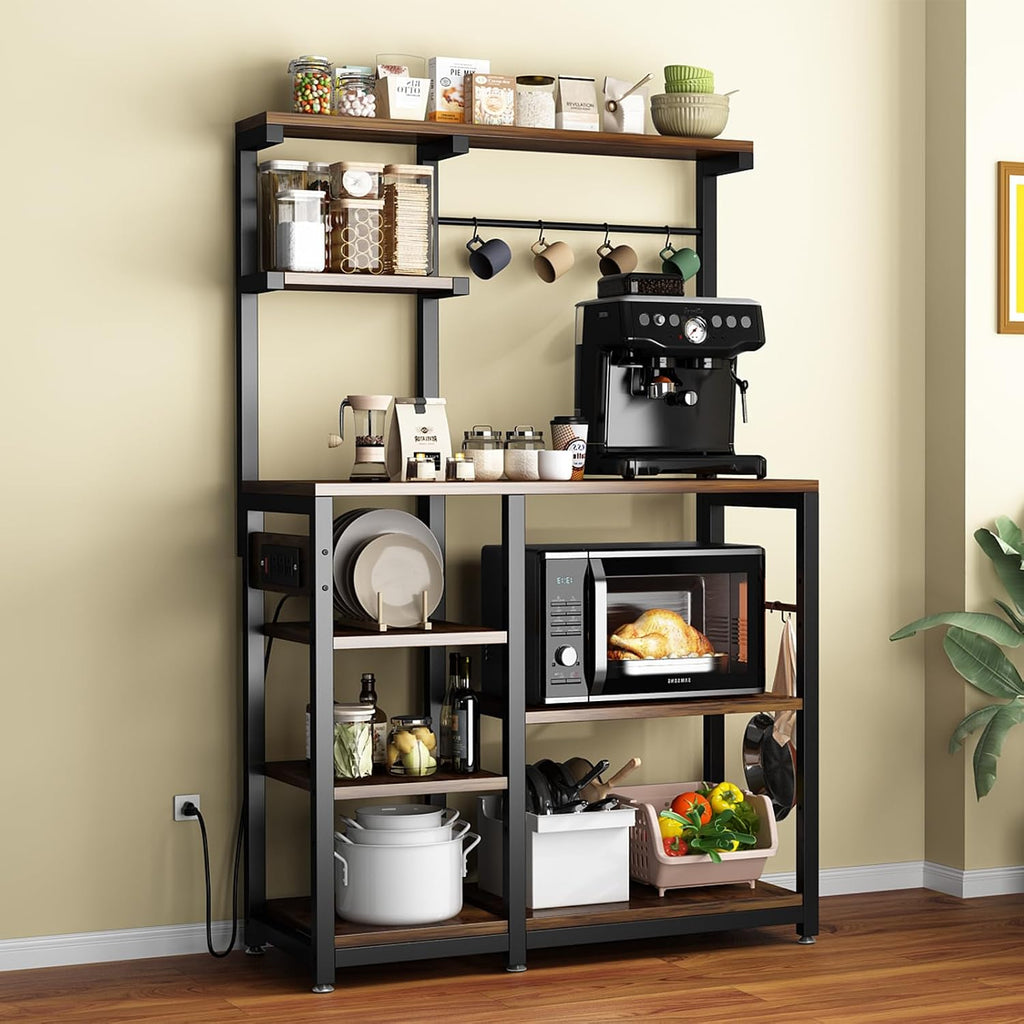 Large Bakers Rack with Power Outlet