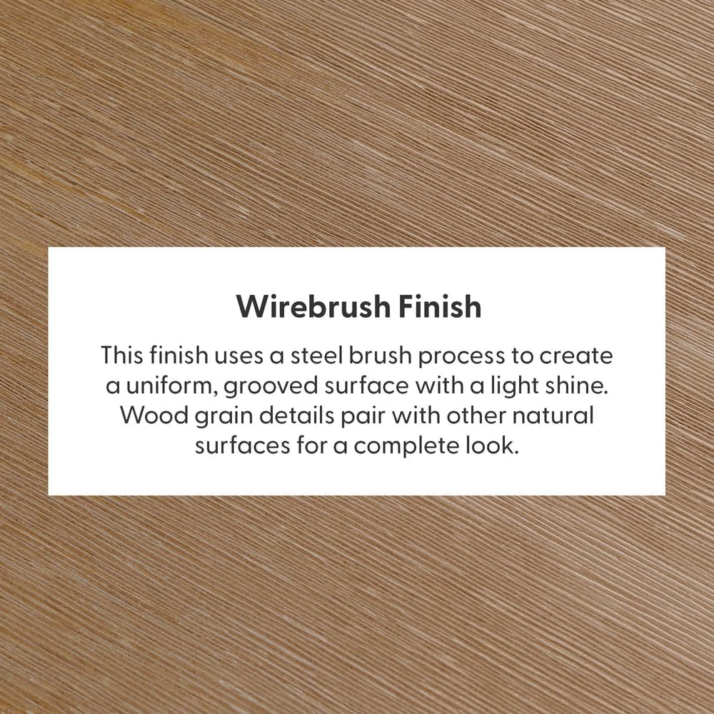72" Solid Wood Dining Table, Pecan Wirebrush