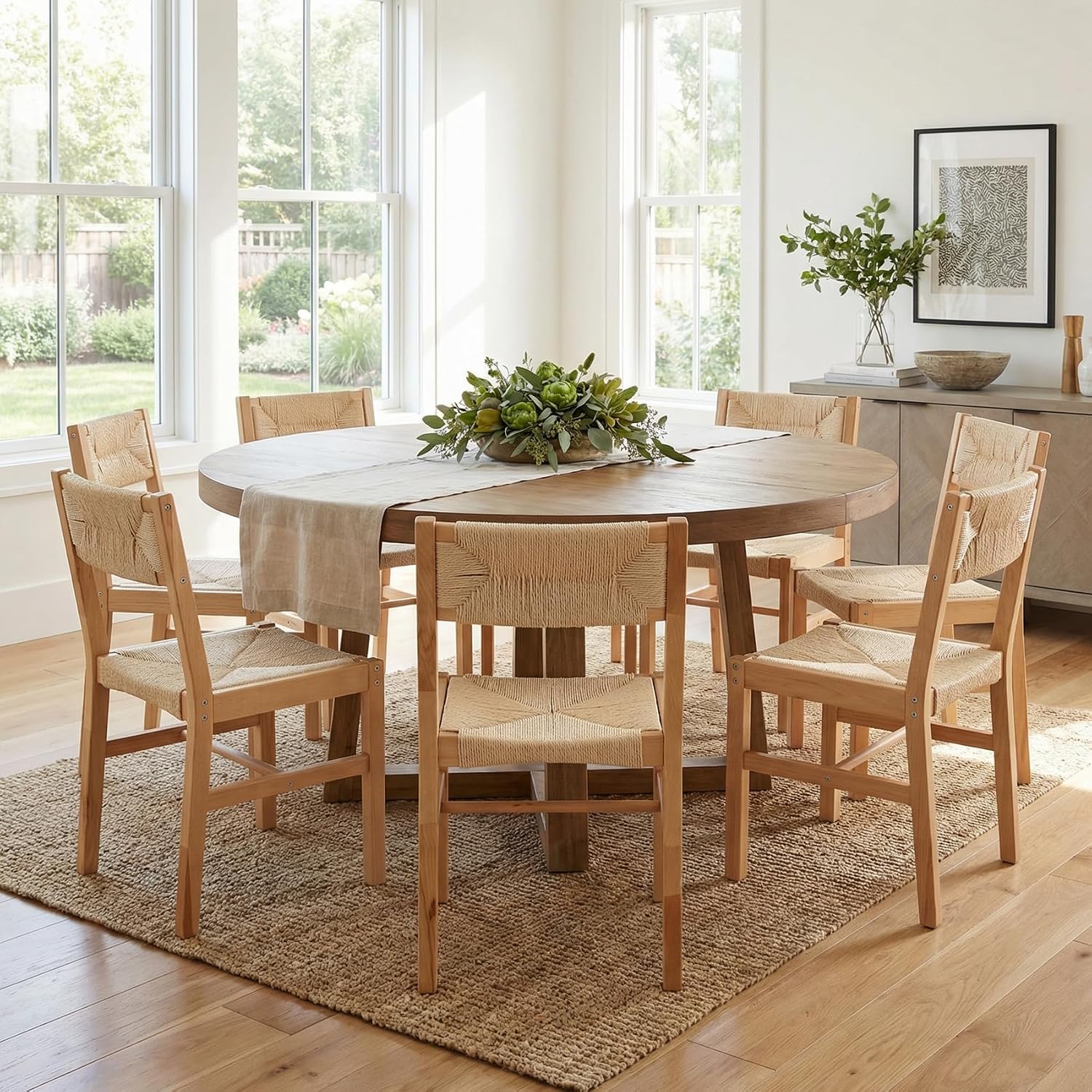 Rattan Dining Chairs Set of 4