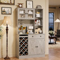Tall Wine & Coffee Bar Cabinet