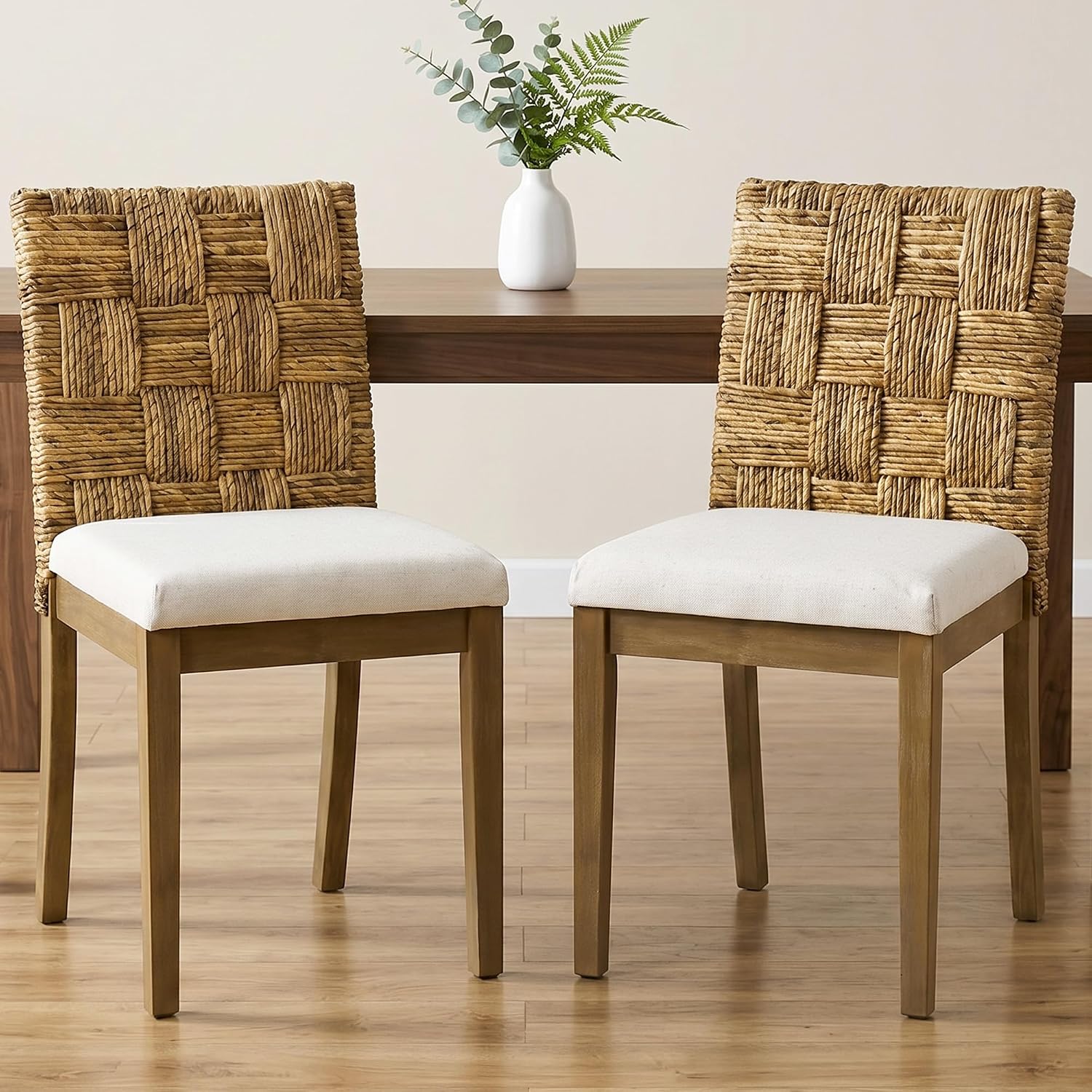Rattan Dining Chairs Set of 2