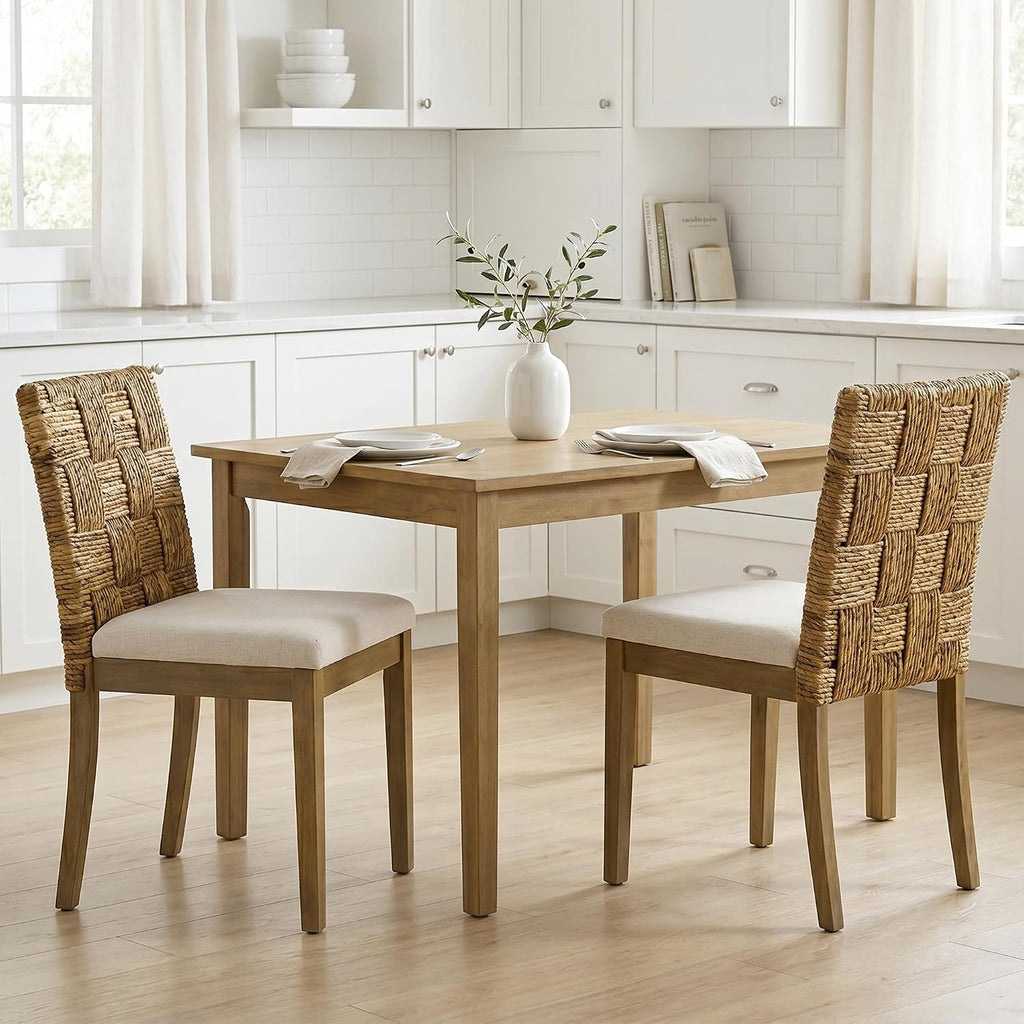 Rattan Dining Chairs Set of 2