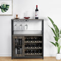 Wine Bar Cabinet with Wine Rack