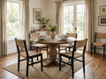 Woven Rattan Dining Chairs Set of 4