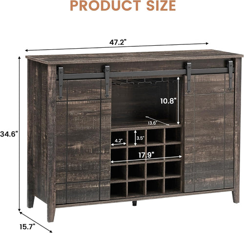 47 in Wine Bar Cabinet