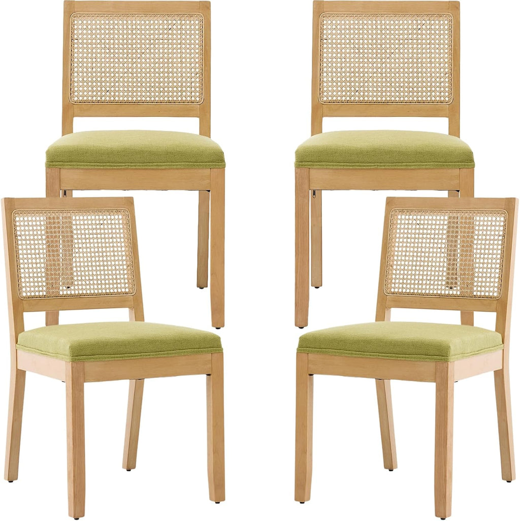Rattan Dining Chairs Set of 4