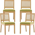 Rattan Dining Chairs Set of 4