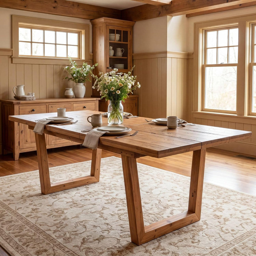 Butterfly Leaf Reclaimed Wood Dining Table