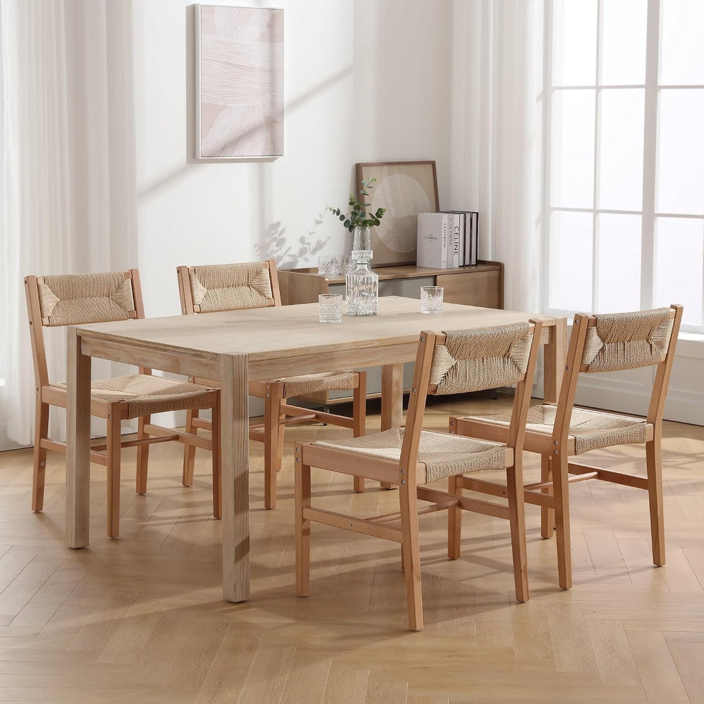 Rattan Dining Chairs Set of 4